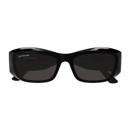 NWT BALENCIAGA SUNGLASSES UNISEX RECTANGULAR BLACK EYEWEAR BALENCIAGA NEW - Picture 2 of 3